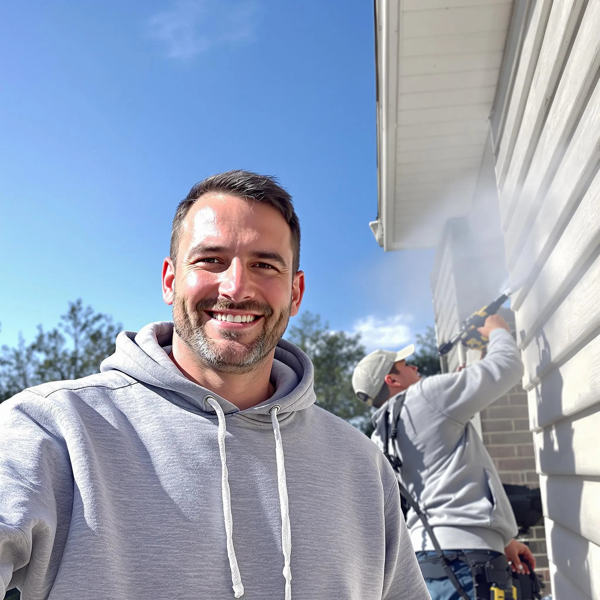 The Cuyahoga Falls Power Washing team.