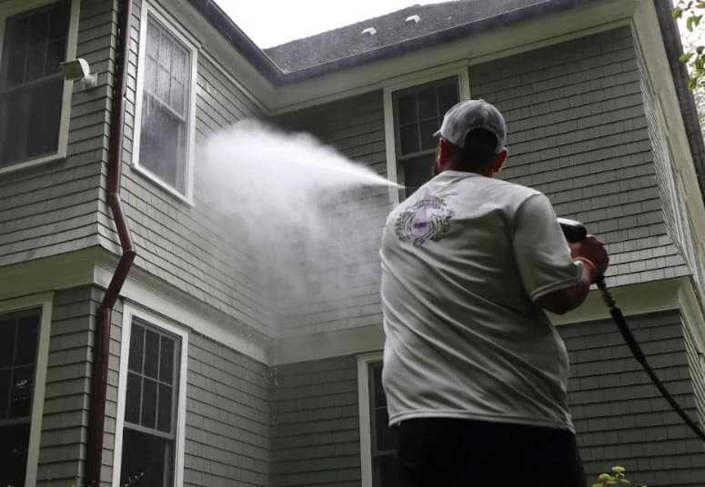 Commercial pressure washing service by Cuyahoga Falls Power Washing at Cuyahoga Falls business