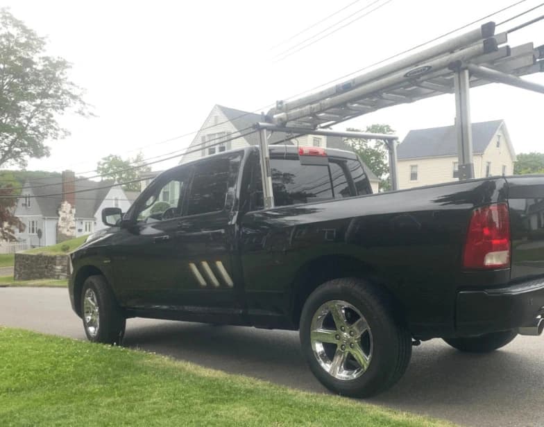 Fleet vehicle cleaning service being performed by Cuyahoga Falls Power Washing in Cuyahoga Falls